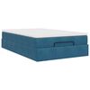 vidaXL Estrutura cama otomana colch&atilde;o 120x200cm veludo azul escuro