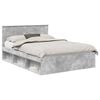 vidaXL Estrutura da Cama Concreto 160 x 200 cm Derivados de madeira