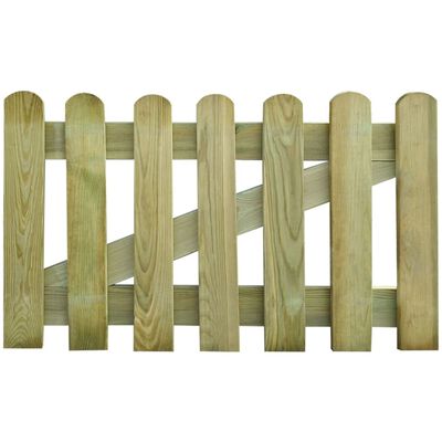 vidaXL Portão de jardim 100x60 cm madeira