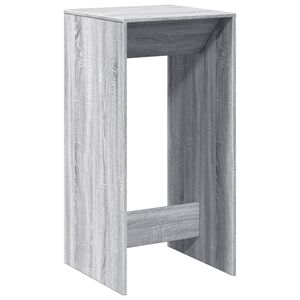 vidaXL Mesa de bar 51x50x103,5 cm derivados de madeira cinzento sonoma
