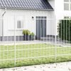 vidaXL Cerca para Jardim 7 pcs Branco 170 x 215 cm A&ccedil;o revestido a p&oacute;