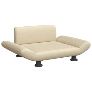 vidaXL Cama para c&atilde;es 70x45x28 cm tecido cor creme