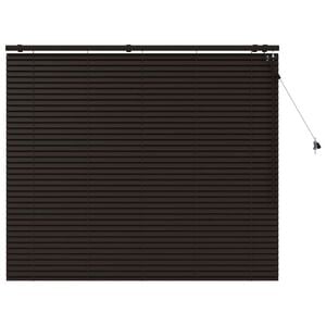 vidaXL Cortina Veneziana Marrom Escuro 155 x 130 cm 35 mm