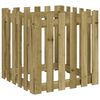 vidaXL Vaso de jardim c/ design de cerca 60x60x60 cm pinho impregnado
