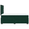 vidaXL Cama boxspring com colch&atilde;o 120x190 cm veludo verde-escuro