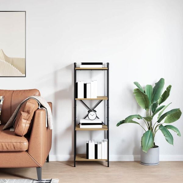 vidaXL Estante Carvalho Artesanal 40 x 30 x 119 cm Madeira processada