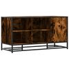 vidaXL Banco para cal&ccedil;ado carvalho fumado 100x40x53,5 cm madeira metal