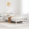 vidaXL Cama sem colch&atilde;o 90x200 cm madeira de pinho maci&ccedil;a branco