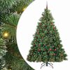 vidaXL &Aacute;rvore de Natal Artificial com 300 LEDs Verde 210 cm PE e PVC