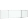 vidaXL Quadro branco magn&eacute;tico dobr&aacute;vel 200x50x1,7 cm alum&iacute;nio