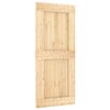 vidaXL Porta Deslizante NARVIK Natural e Preto 90 x 210 cm (213,5 cm)