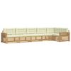 vidaXL Conjunto de Sof&aacute;s para Exterior 6 unid. Branco e Creme