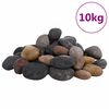 vidaXL Seixos polidos 10 kg 5-8 cm multicor