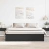 vidaXL Estrutura de cama super king size 180x200 cm preto