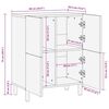 vidaXL Aparador 60x33,5x75 cm madeira de mangueira áspera maciça