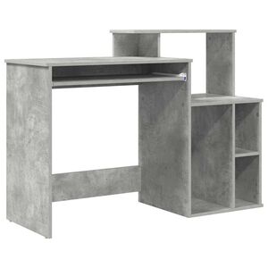vidaXL Mesa Cinzento 120,5 x 44 x 88,5 cm Derivados de Madeira