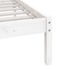 vidaXL Cama sem colch&atilde;o 75x190 cm madeira de pinho maci&ccedil;a branco