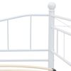 vidaXL Estrutura de cama em a&ccedil;o 180x200/90x200 cm branco