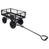 vidaXL Carrinho de m&atilde;o para jardim 250 kg preto