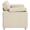 vidaXL Sof&aacute; Bege 160 x 77 x 82 cm Tecido de mistura de linho
