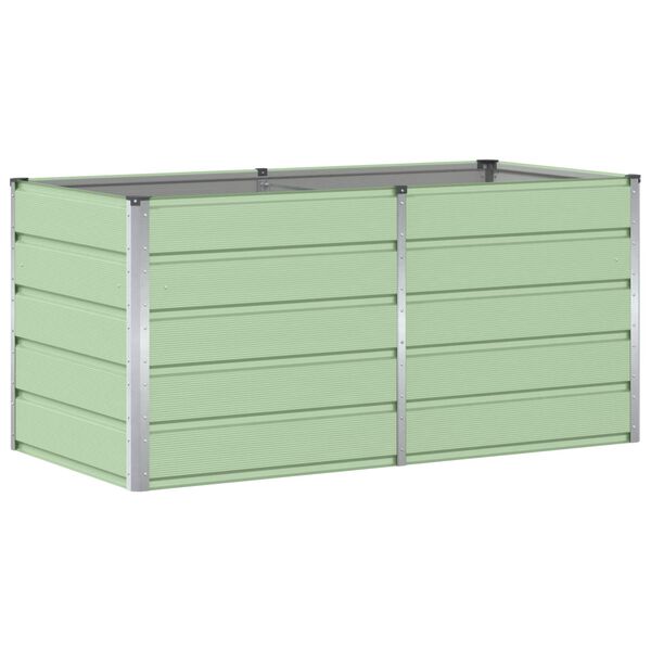 vidaXL Floreira Verde 160 x 80 x 75 cm A&ccedil;o