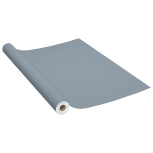 vidaXL Autocolante para m&oacute;veis 500x90 cm PVC cinzento
