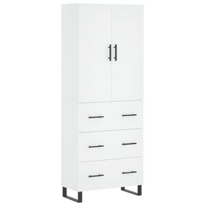 vidaXL Arm&aacute;rio alto 69,5x34x180 cm derivados de madeira branco