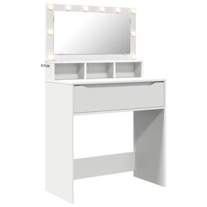 vidaXL Mesas de Maquiagem para Quarto Branco 80 x 39,5 x 135 cm