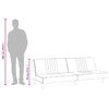 vidaXL Sof&aacute;-cama tecido cinzento-acastanhado