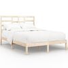 vidaXL Estrutura de cama sem colch&atilde;o 140x200 cm madeira maci&ccedil;a