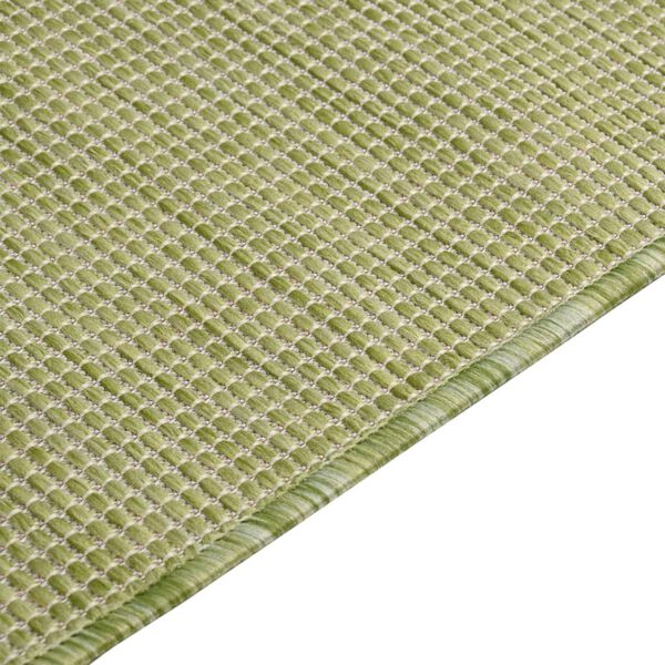 vidaXL Tapete de tecido plano para exterior 120x170 cm verde
