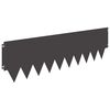 vidaXL Acabamento para Gramado 10 pcs 103 x 30 cm metal Preto