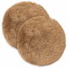 vidaXL Almofada HEERLEN 2 unid. Cinzento-acastanhado Fleece PV