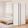 vidaXL Divis&oacute;ria/biombo com 3 pain&eacute;is 150x200 cm tecido branco