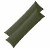 vidaXL Capa almofada 2 unid. ALMELO Verde 40 x 145 cm cord&atilde;o