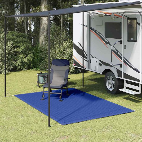 vidaXL Tapete de campismo para tenda 250x300 cm azul