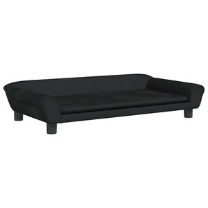 vidaXL Cama para c&atilde;es 100x50x21 cm veludo preto