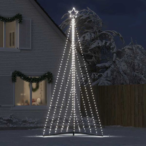 vidaXL LED &Aacute;rvore de Natal 570 LEDs Branco Frio 399 cm