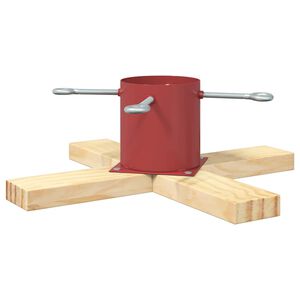 vidaXL Suporte para &Aacute;rvore de Natal Vermelho 50 x 50 x 16 cm