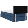 vidaXL Cama com arruma&ccedil;&atilde;o e colch&atilde;o com colch&atilde;o Azul 90 x 190 cm