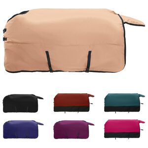 vidaXL Cobertor de Cavalo Cappuccino 145 cm Poli&eacute;ster