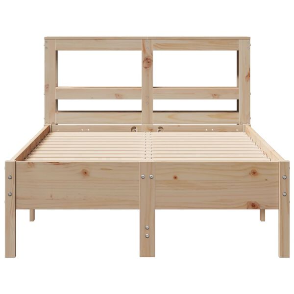 vidaXL Cama sem colch&atilde;o 90x190 cm madeira de pinho maci&ccedil;a