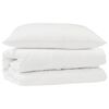 vidaXL Conjunto de Edredom com travesseiro 2 unid. Branco Microfibra