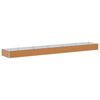 vidaXL Canteiro de jardim elevado Marrom Claro 582 x 100 x 36 cm