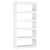 vidaXL Estante/divis&oacute;ria 80x30x167,4 cm madeira de pinho maci&ccedil;a branco
