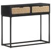 vidaXL Mesa consola 90x35x76 cm madeira de mangueira maci&ccedil;a