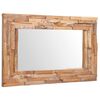 vidaXL Espelho decorativo em teca 90x60 cm retangular