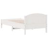 vidaXL Cama sem colch&atilde;o 90x200 cm madeira de pinho maci&ccedil;a branco