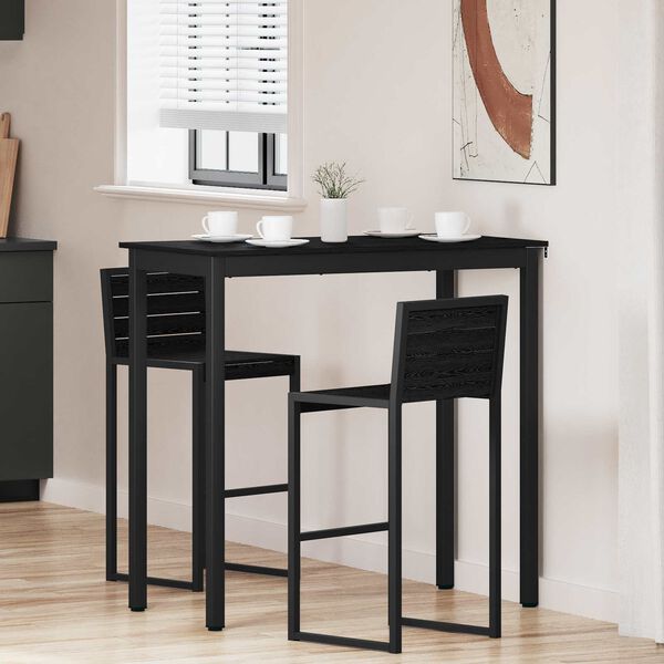 vidaXL Mesa de Bar em P&eacute; Madeira processada