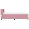 vidaXL Cama Box com colch&atilde;o com cabeceira Rosa 200 x 80 cm Poli&eacute;ster